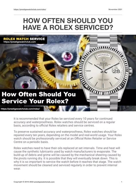 how often should a rolex watch be serviced|average rolex maintenance cost.